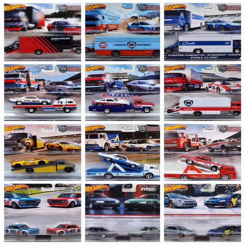 Hot Wheels 1/64 Alloy Car Transport Fleet Double Car Set