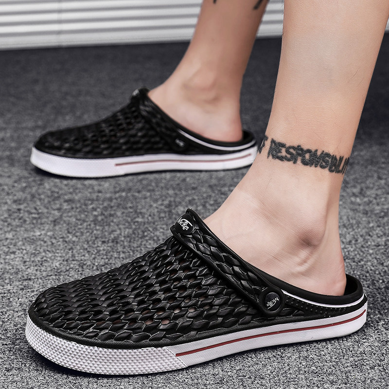 Sandals men's non-slip waterproof deodorant 2020 new versatile slippers summer driving with trend driving soft bottom comfortable