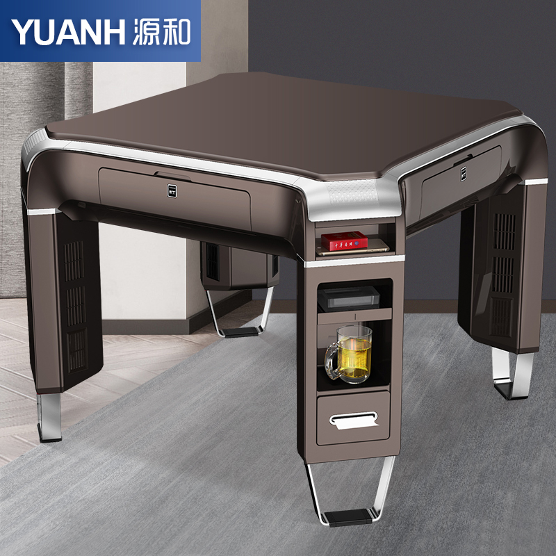 Source and Tmall Genie business luxury mahjong machine automatic dining table dual-purpose multifunctional home mahjong table chair