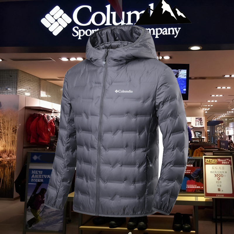 Colin's Special Offer Hooded down Jacket for Men and Women, New Winter Style, Simple and Fashionable Graphene Windproof Lightweight Duck down Jacket
