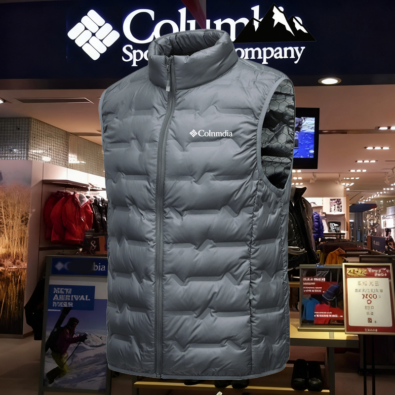 Colin's Discount down Vest Autumn/Winter New Men's Stand Collar Graphene Warm 80% White Duck down Lightweight Base Layer Vest
