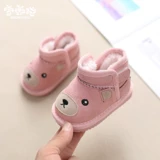 Детские зимние сапоги, детская утепленная обувь для раннего возраста для мальчиков, утепленные ботинки, 1-3 лет, мягкая подошва