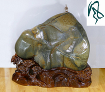 Water-flushing stone Wujiang stone original stone ornamental stone swaying piece character Qiishi Stone Wind This side Wind Jingjing is only good