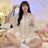 Шелковая летняя пижама, небольшой милый комплект, «Холодное сердце», короткий рукав, подходит для подростков