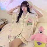 Шелковая летняя пижама, небольшой милый комплект, «Холодное сердце», короткий рукав, подходит для подростков