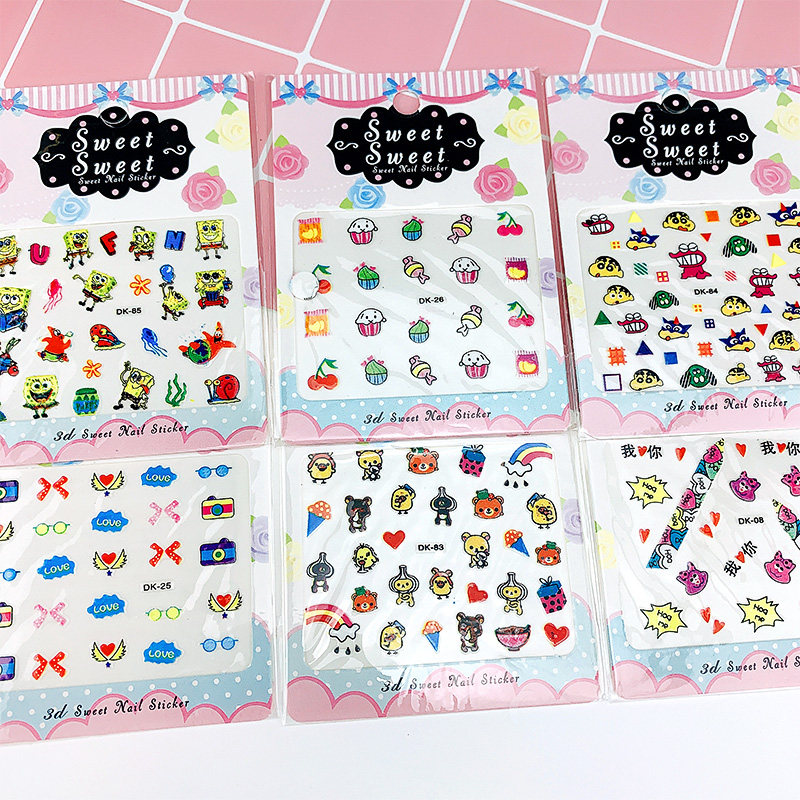 Girl nail posts children sticker papers children stickers stickers nails posts posted