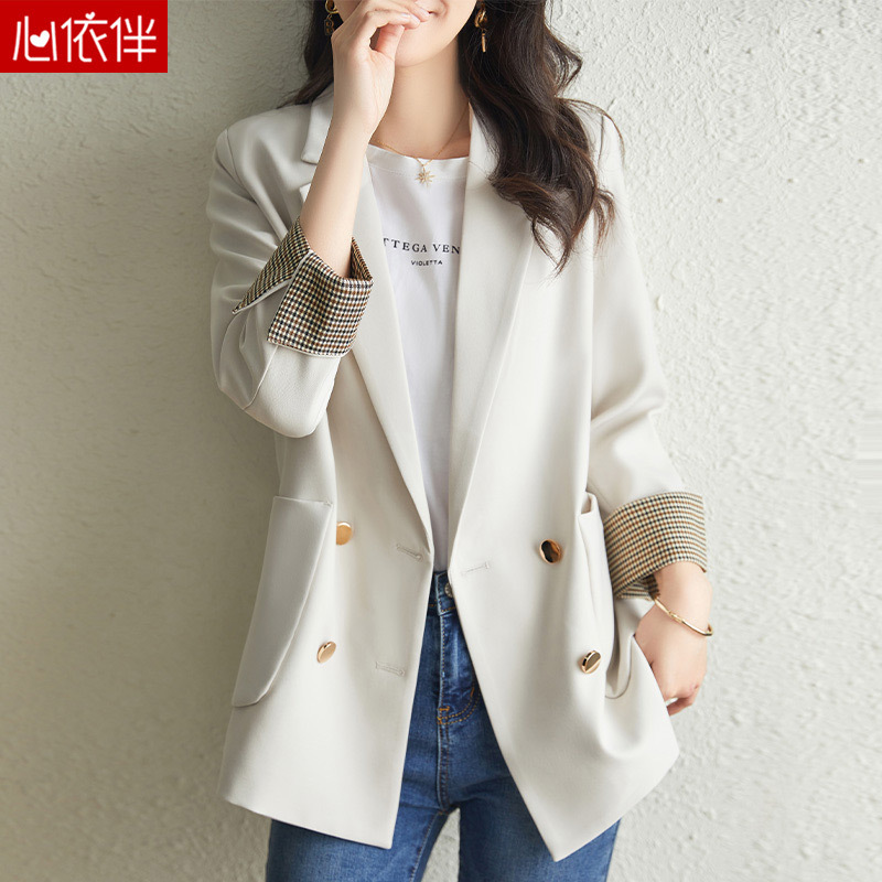 Beige Blazer for Women 2026 New Style High-End Elegant Casual Petite Professional Commuting Suit Set