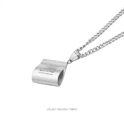 SUN VAGARIES wash label creative necklace