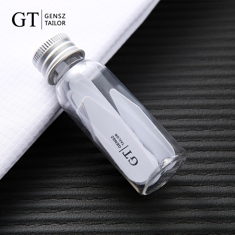 Shirt Collar Stays for Men, Plastic Pvc Collar Inserts, 24 Pairs, Collar Stays for Shirts, Flexible Collar Stays, Bamboo Collar Stays