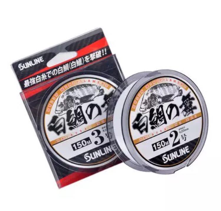 SUNLINE Sangse's new dance of white sea bream 150 meters semi-floating white rocky fishing line sea fishing line fishing line fishing line
