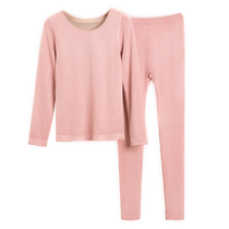 Thermal underwear for women autumn clothes autumn trousers set German velvet self-heating top thickened inner wear tight-fitting bottoming shirt autumn and winter