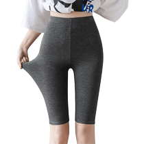 Shark pants womens five-point summer thin safety pants anti-exposure tummy control fitness sports cycling bottoming yoga shorts