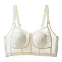 Rabbit ears bra for women thin big breasts large size full cup breast reduction anti-sagging summer ultra-thin bra