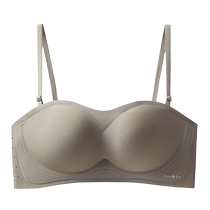 Strapless underwear for women non-slip push-up small breasts big chest invisible traceless 2024 new tube top bra for summer