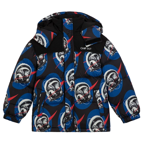 Детский зимний пуховик, бархатная детская куртка для мальчиков, детская одежда, коллекция 2021, увеличенная толщина, утиный пух, в западном стиле