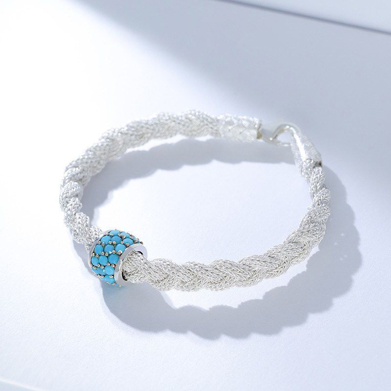 Turkish Woven Silver Bracelet, Handmade Versatile Niche Bracelet, Couple Bracelet, Unisex High-End Gift Turkish Woven Silver Bracelet, Handmade Versatile Niche Bracelet, Couple Bracelet, Unisex High-End Gift