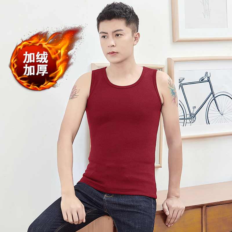 Ngựa vest nam cộng với nhung cộng mens dày mùa xuân, mùa thu và mùa đông gần bông ấm trẻ chặt chẽ mùa đông vai.