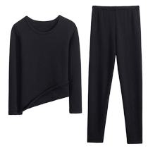 Thermal underwear for men and women thickened and velvet cold-proof student youth slim-fitting large-size autumn clothes and long trousers set winter
