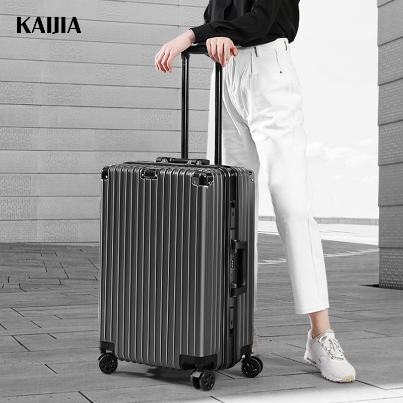 Suitcase aluminium frame 24 male Lalever box woman 20 small suitcase universal wheel student boarding password leather case 26