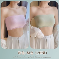 Розовые зеленые бретели