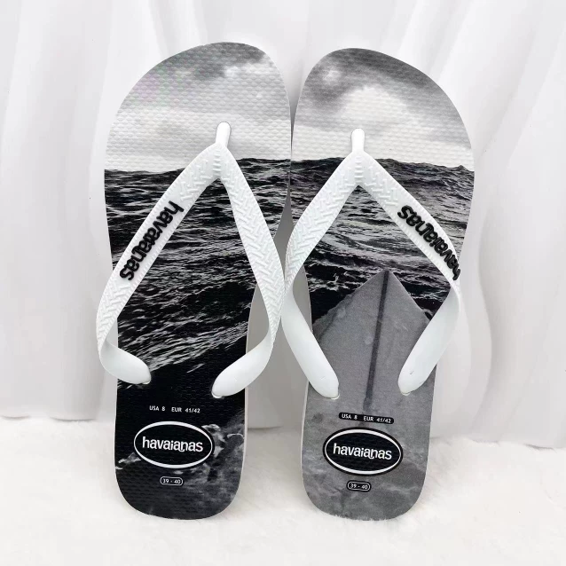 Sланцы Havaianas нескользящие, удобные летние тапочки