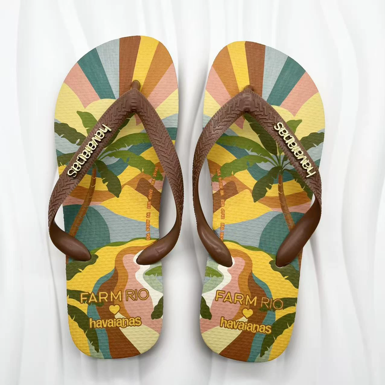 Хаваианас/Havaianas мужские сланцы с рисунком Marvel совместная коллекция, пляжные шлепанцы с антискользящей подошвой
