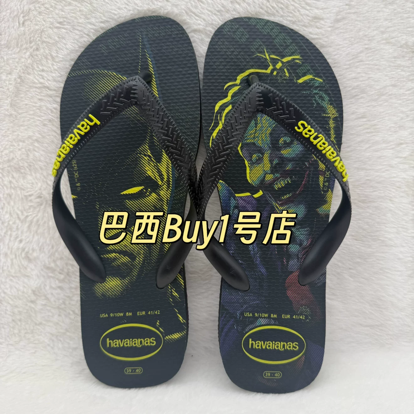 Хаваианас/Havaianas мужские сланцы с рисунком Marvel совместная коллекция, пляжные шлепанцы с антискользящей подошвой