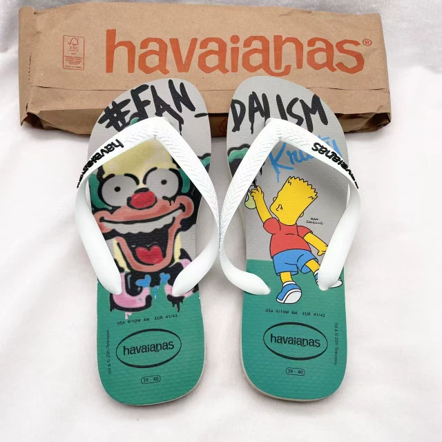 Havaianas Simpsons Simpson Havana прищепка стопы - тащение летний мужские и женские нейтральные тапочки мужчины