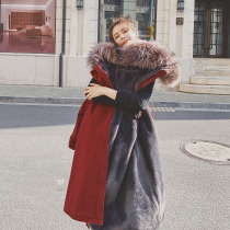 Pie overcomes the tide of womens winter 2022 new explosive down cotton jacket mid-length plus down thick cotton jacket workwear cotton jacket tide