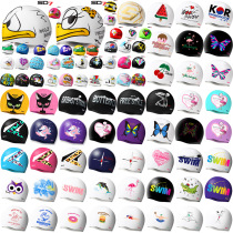 South Korea SDOC silicone waterproof odorless men and women adult children a variety of cartoon swimming caps