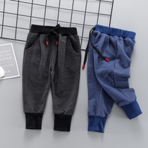 Boys spring and autumn casual pants 2021 new childrens spring dress striped childrens clothing baby trousers baby sports pants tide