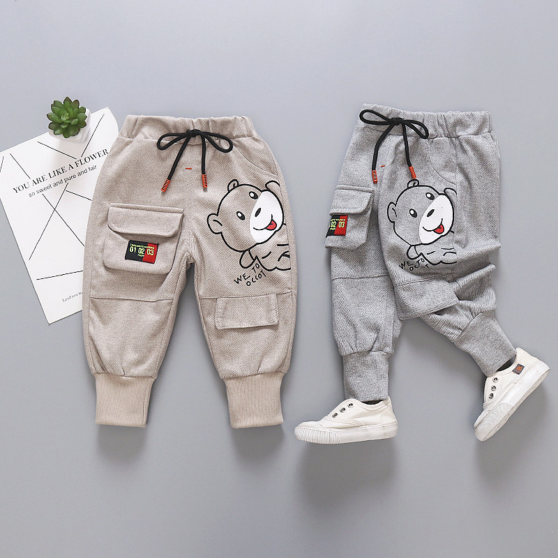 Baby Casual Pants Spring Autumn 1 Baby Pants 3 Cartoon Children Thin Trousers Boy Sports Pants Girl Big PP Pants