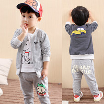 2021 autumn baby coat new cotton boys and girls spring summer long sleeve cardigan 1-2-3 years old baby coat