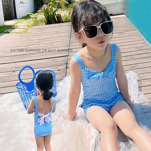 Детский милый купальник с бантиком для принцессы