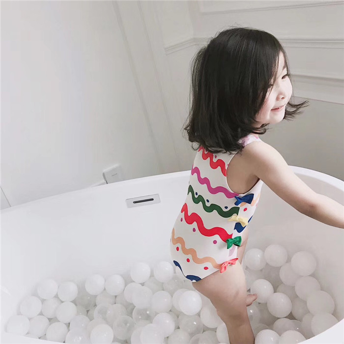 Đồ bơi cho trẻ em Bé gái Cô bé Đồ bơi Cô bé Xiêm Cô bé dễ thương Công chúa nhỏ Hàn Quốc Đồ bơi Spa bộ bơi cho bé
