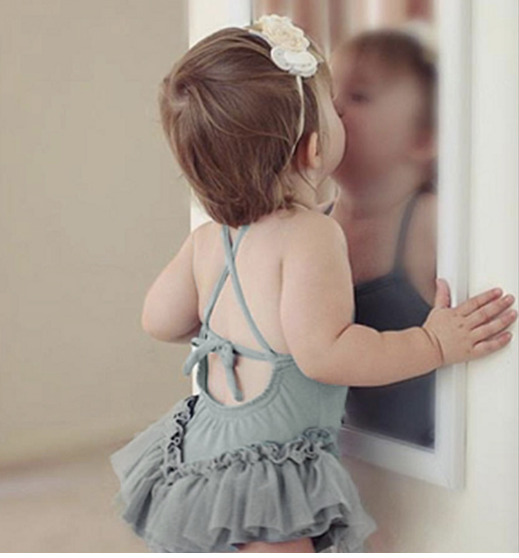 Đồ bơi trẻ em bé gái Hàn Quốc bé công chúa nhỏ một mảnh áo tắm 1-3 tuổi bé gái gạc váy áo tắm áo bơi cho bé