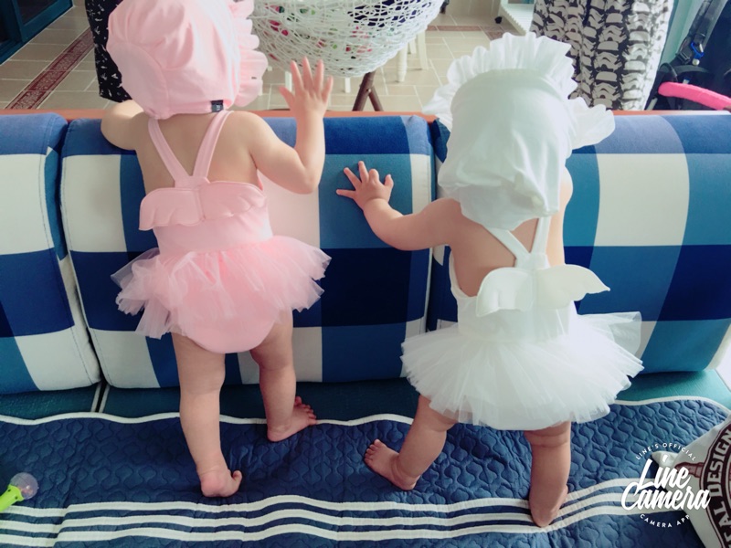 Đồ bơi cho trẻ em Bé gái Bơi bé gái Xiêm Cánh dễ thương Công chúa Trẻ em 0-1-3 Năm Đồ bơi - Bộ đồ bơi của Kid bikini cho bé 1 tuổi