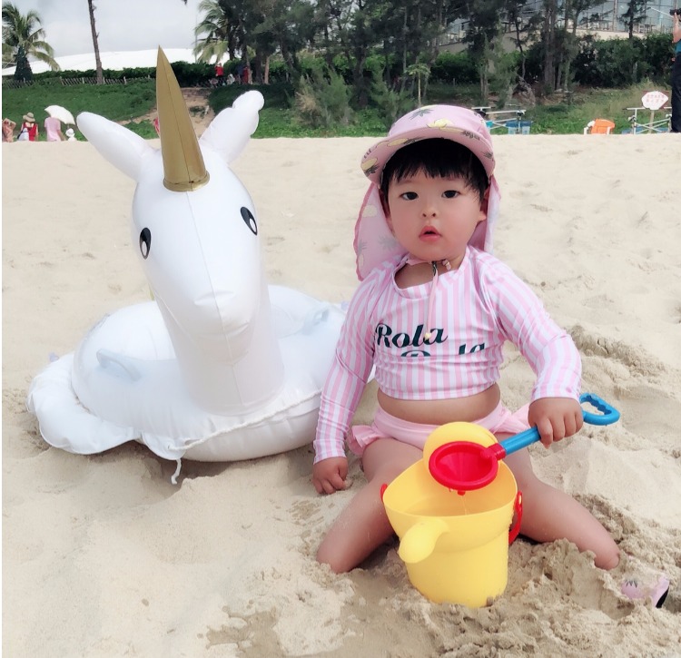 Đồ bơi trẻ em Hàn Quốc cho bé gái dễ thương áo chống nắng dài tay Đồ bơi trẻ em lớn công chúa Đồ bơi bé gái áo bơi cho bé