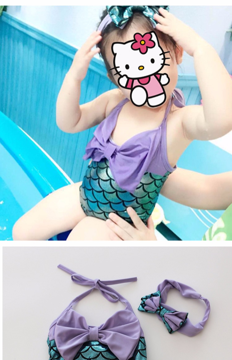 Nàng tiên cá áo tắm cho bé gái Công chúa Hàn Quốc dễ thương cho bé Bộ đồ bơi bé gái một mảnh đồ bơi nàng tiên cá