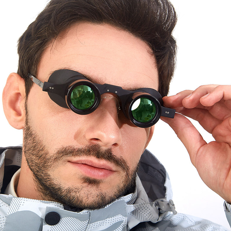 BIJIA fishing telescope 10 times to see drift pull close HD exclusive fishing mirrors lightweight glasses type headwear glasses