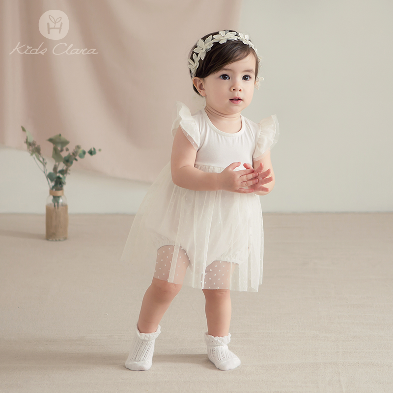 South Korea imported baby summer dress 036 months female baby dress