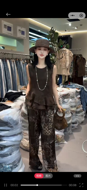 43-6258 Irregular Hem Linen Vest O4