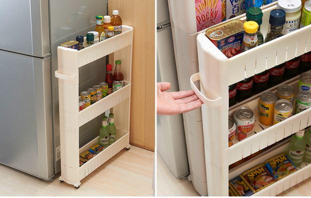 Mặt bàn kệ ba tầng kệ tầng ngăn kéo hình chữ nhật ngăn nhỏ cửa hàng bách hóa đồ dùng nhà bếp góc - Trang chủ kệ bếp treo tường