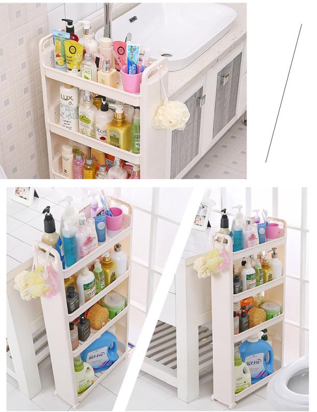 kệ để trong nhà tắm Mặt bàn kệ ba tầng kệ tầng ngăn kéo hình chữ nhật ngăn nhỏ cửa hàng bách hóa đồ dùng nhà bếp góc - Trang chủ giá để cốc chén