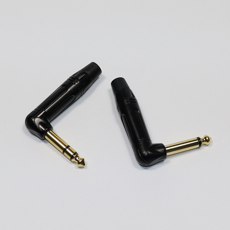 PRATT single double track 6 35mm right angle elbow microphone Audio wire connector 6 5 stereo microphone plug