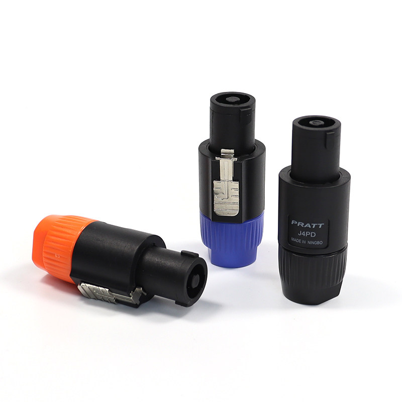 PRATT Ohm head four-core sound professional plug stage speaker wiring horn power amplifier Canon joint