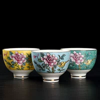 茶杯 品 Cup Master Cup Đơn Cup Cup Kung Fu mỏng Đặt hộ gia đình nhỏ Tea Cup - Trà sứ bộ ấm trà