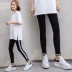 Đầm Âu 2019 xuân hè mới thời trang cotton 9 điểm chân quần đen skinny skinny mùa thu sớm legging nữ - Khởi động cắt