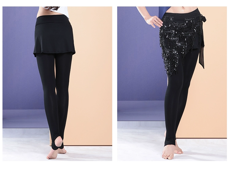 Qia bụng khiêu vũ quần đồ lót đào tạo quần legging váy Oriental dance quần áo tập thể dục quần áo quần áo phụ nữ - Khiêu vũ / Thể dục nhịp điệu / Thể dục dụng cụ