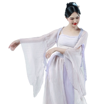 Qia classical dance gauze body and rhyme clothes for women elegant Chinese dance practice clothes Hanfu ancient style dance performance clothes tops